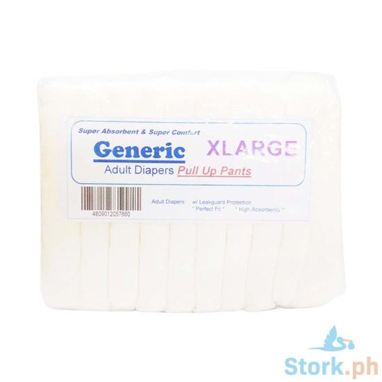 Picture of Generic Adult Diapers Pull Up Pants XL 10 Pieces