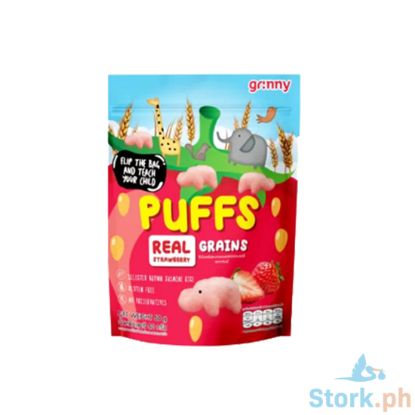Picture of Grinny Puffs Real Grains Strawberry 60g