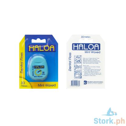 Picture of Haloa Dental Floss Mint Waxed White 150m