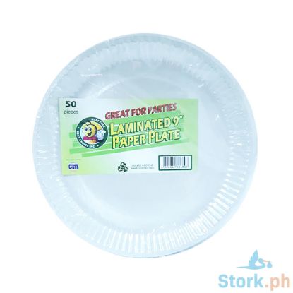 Picture of Happybee Laminated Paper Plates 9 50s
