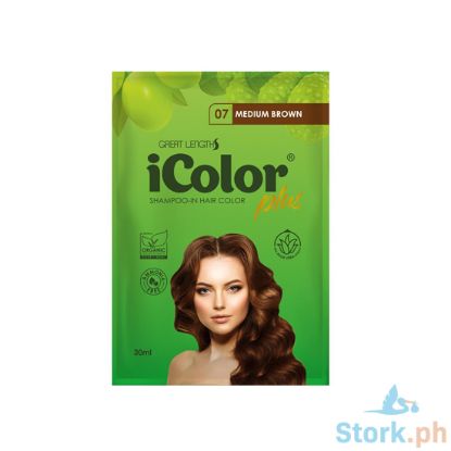 Picture of I Color Hairdye Shampoo Medium Brown 30Ml