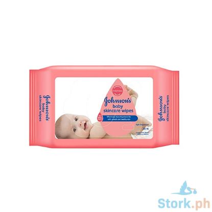 Picture of Johnsons Baby Wipes Skincare With Sticker 20s