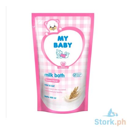 Picture of My Baby Milk Bath Sweet Floral Milk & Oat Refill Pack 400mL