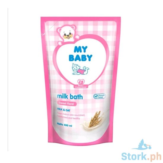 Picture of My Baby Milk Bath Sweet Floral Milk & Oat Refill Pack 400mL