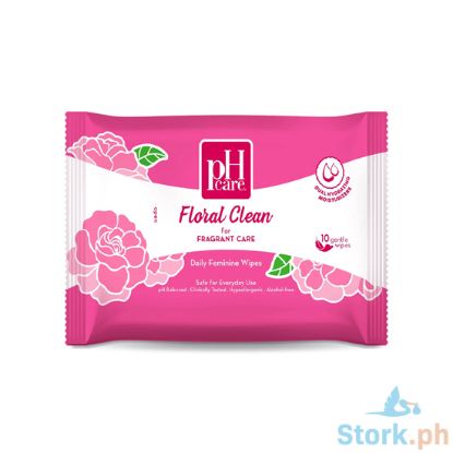 Picture of Ph Care Floral Clean Wipes 10s