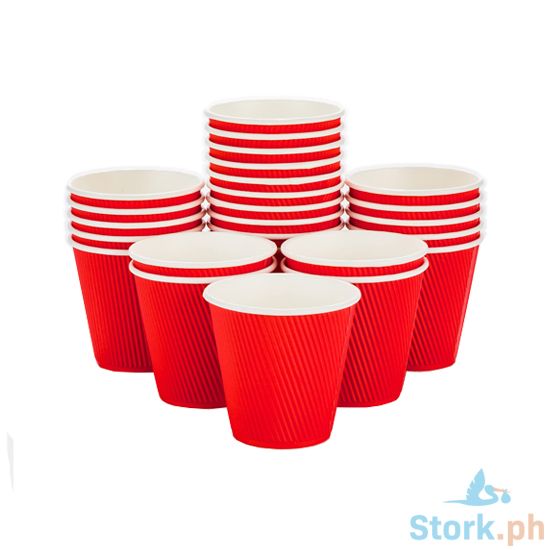 Picture of Precision Vp Paper Cups Dark Red 8oz 24s