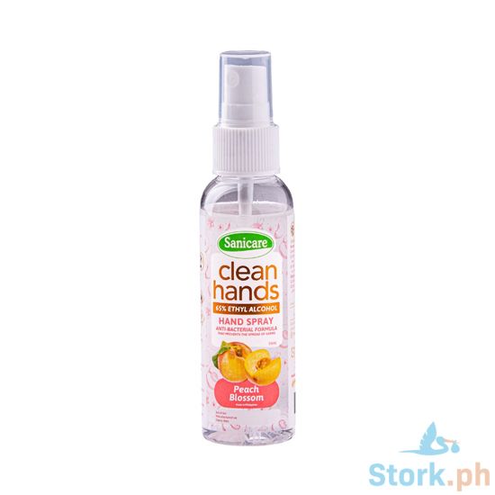 Picture of Sanicare Cleanhands Ethyl Alcohol Peach Blossom 55ml