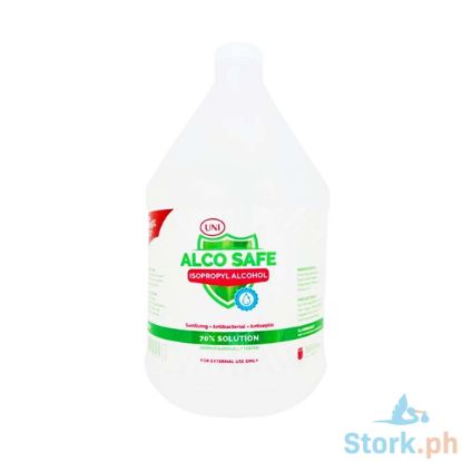 Picture of Uni Alco Safe Isopropyl Alcohol 70% Solution 1 Gallon