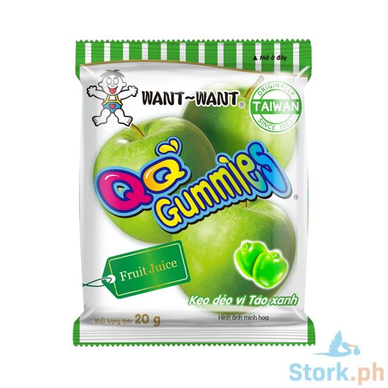 Picture of Want Want QQ Gummies-Green Apple 20g
