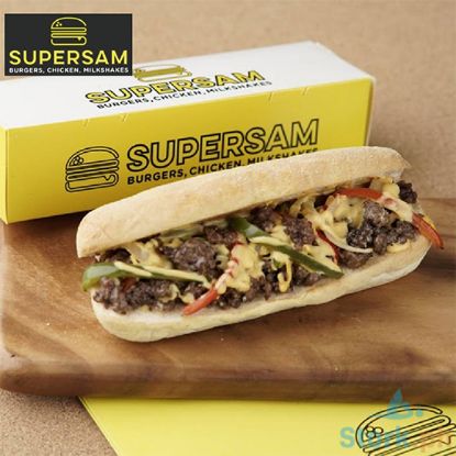 Picture of SuperSam Angus Philly Cheese Burger