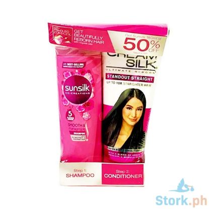 Picture of Cream Silk Standout Straight Conditioner 180mL + Sunsilk Smooth & Manageable Shampoo 180mL