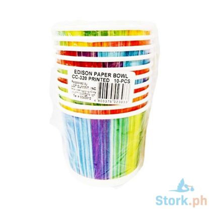 Picture of Edison Paper Bowl CC-320 Printed 10 Pieces