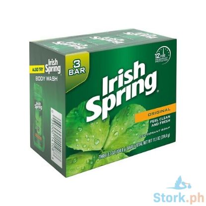 Picture of Irish Spring Bar Deodorant Soap Original 11.1Oz 3 Sachet