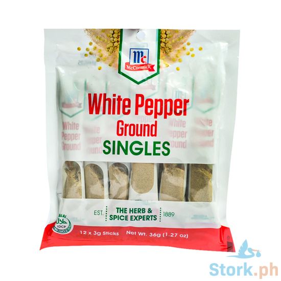 Picture of Mc Cormick White Pepper Ground 3g 12s
