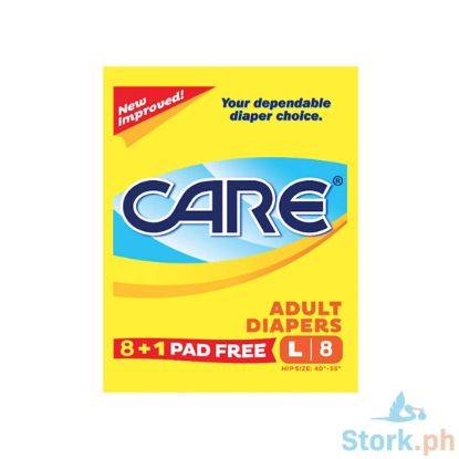 Picture of Care Adult Diapers Large 8s
