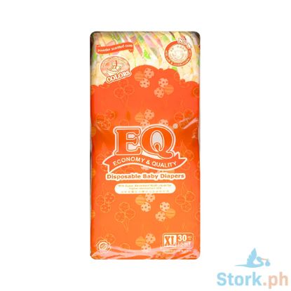 Picture of EQ Disposable Baby Diapers Powder Scented Core XL x 30s