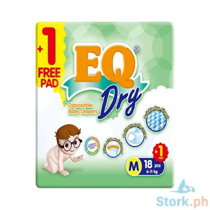 Picture of EQ Travel Dry Diaper Medium 18s
