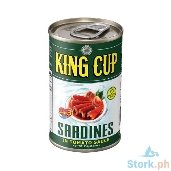 Picture of King Cup Sardines Tomato Sauce Easy Open Can 155g