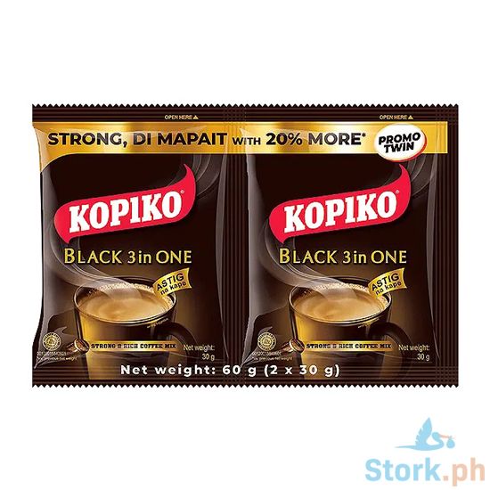 Picture of Kopiko Black 3in1 Twinpack 28g x 2s