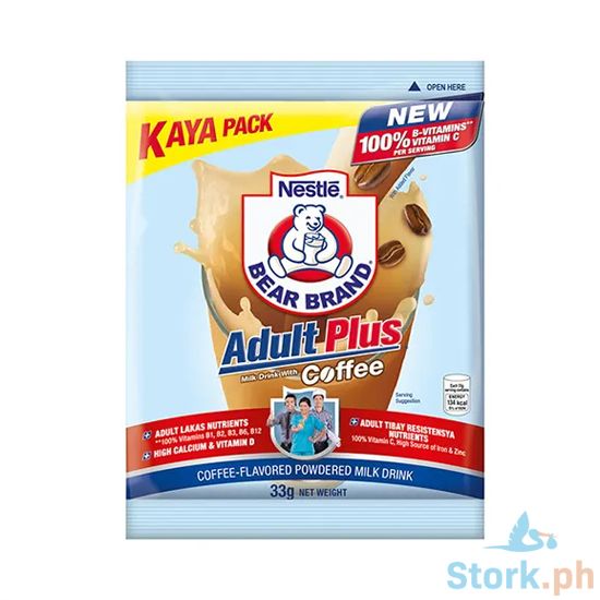 Picture of Nestle Bear Brand Adult Plus Milk Drink with Coffee 33g