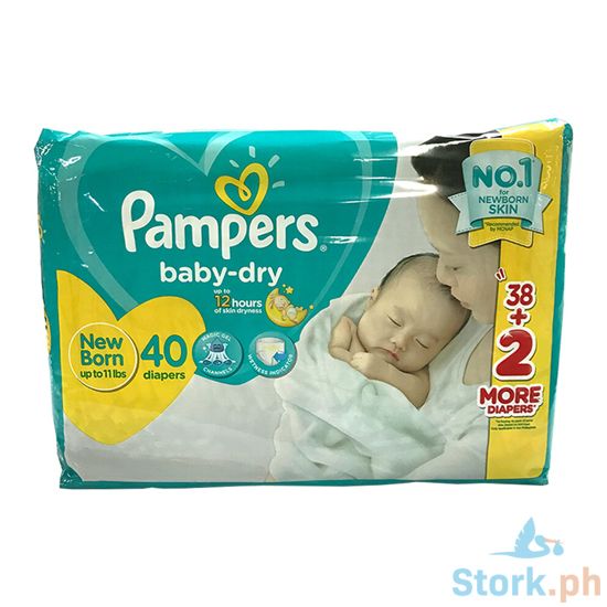 Picture of Pampers Baby-Dry Newborn up to 11 lbs 40 Diapers