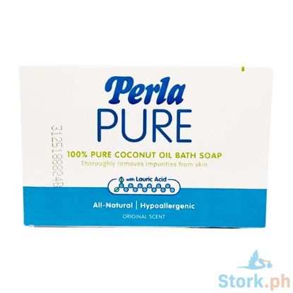 Picture of Perla Pure Pure Coconut Oil Bath Soap Original Scent 125g