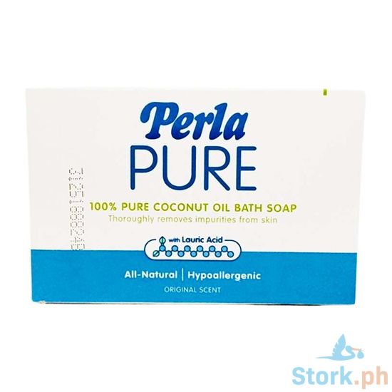 Picture of Perla Pure Pure Coconut Oil Bath Soap Original Scent 125g