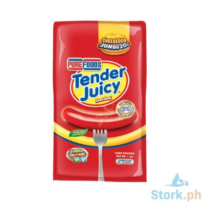 Picture of Purefoods Tender Juicy Cheesedog Jumbo Hotdog 1kg