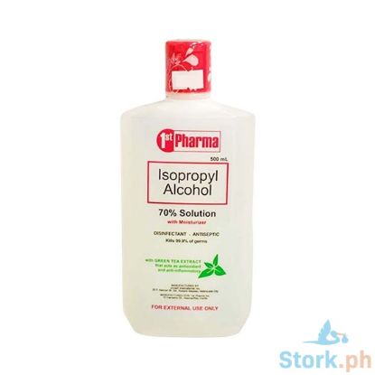 Picture of 1st Pharma Isopropyl Alcohol 70% Solution with Moisturizer with Green Tea Extract 500ml