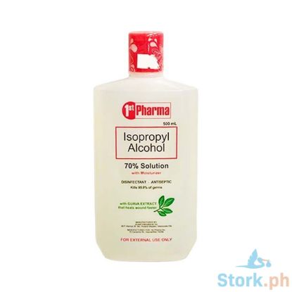 Picture of 1st Pharma Isopropyl Alcohol 70% Solution with Moisturizer with Guava Extract 500ml