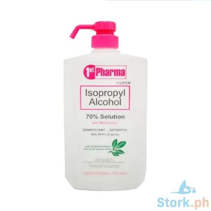 Picture of 1st Pharma Isopropyl Alcohol 70% Solution with Moisturizer with Lemon Extract 1L