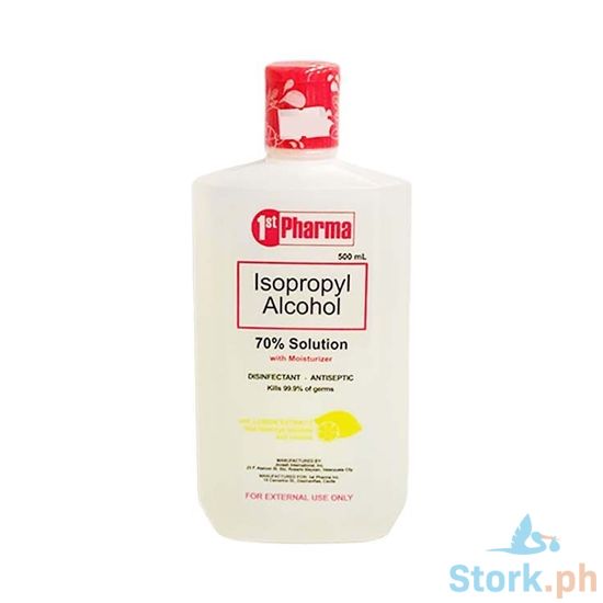 Picture of 1st Pharma Isopropyl Alcohol 70% Solution with Moisturizer with Lemon Extract 500ml