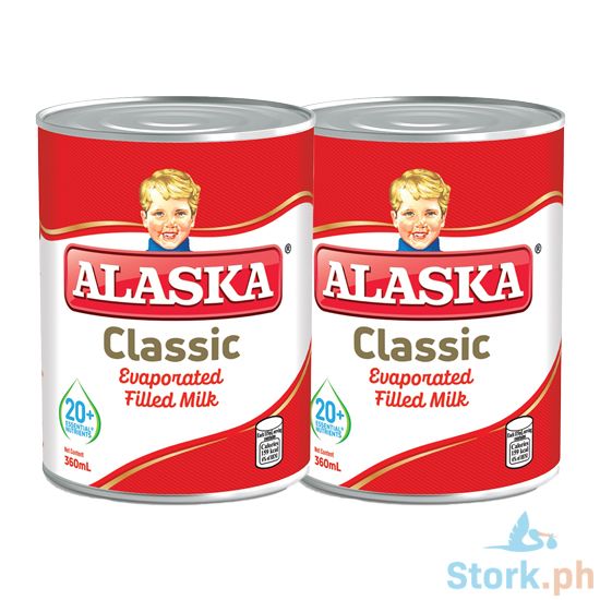 Picture of Alaska Classic Evaporated Filled Milk (2 Packs x 360ml)