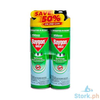 Picture of Baygon Shield Defense Aeresol 500ml 2s