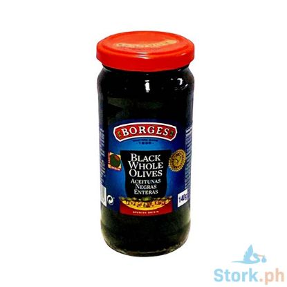 Picture of Borges Black Whole Olives 140g