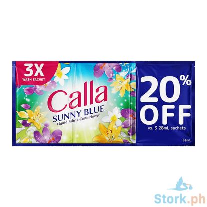 Picture of Calla Sunny Blue Liquid Fabric Conditioner 84ml