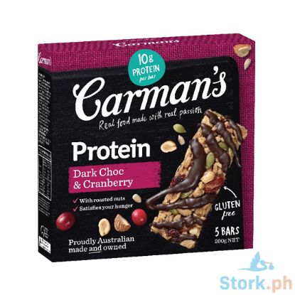 Picture of Carmans Dark Choc & Cranberry Protien Bar 200g