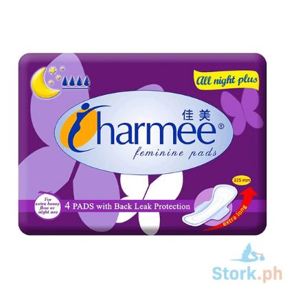 Picture of Charmee All Night Plus Feminine Pads 4s