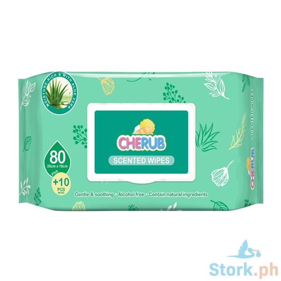 Picture of Cherub Scented Wipes 80s