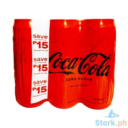 Picture of Coca Cola Zero Sugar No Calories 6 Packs x 320ml