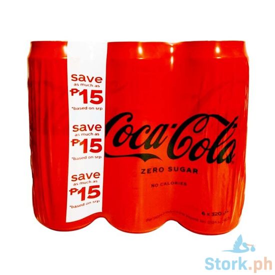 Picture of Coca Cola Zero Sugar No Calories 6 Packs x 320ml