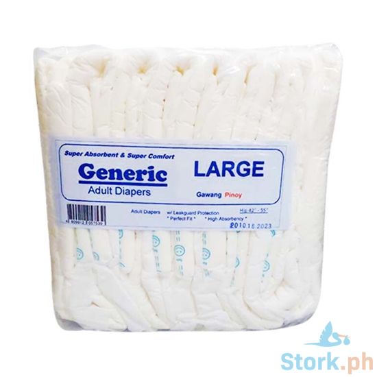 Picture of Generic Adult Diapers Large 42"-55" 10 Pieces