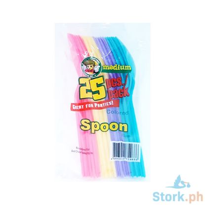 Picture of HappyBee Medium Colored Spoon 25 Pieces