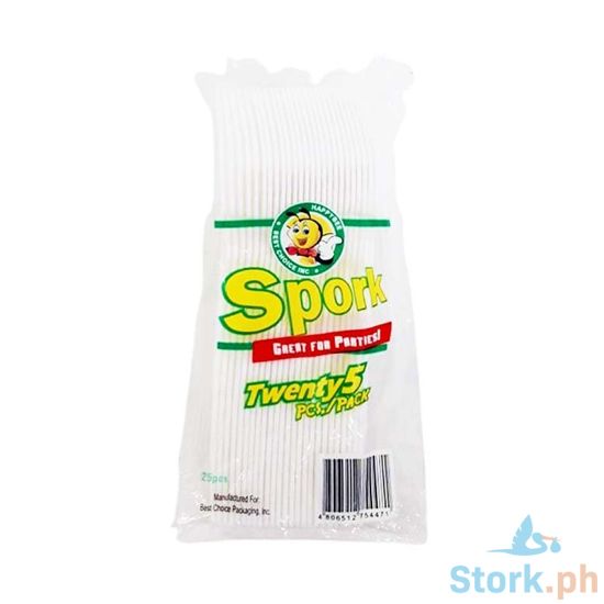 Picture of HappyBee Spork White 25 Pieces