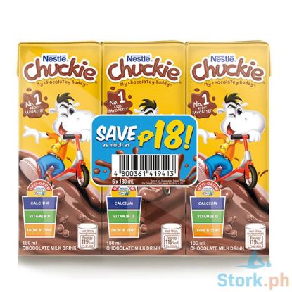 Picture of Nestlé Chuckie My Chocolately Buddy Chocolate Milk Drink (6 Packs x 180ml)