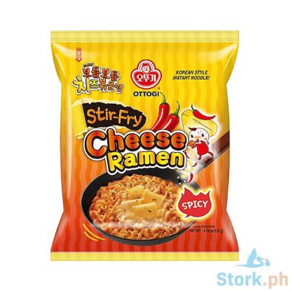 Picture of Ottogi Cheese Ramen Stir Fry Noodles Spicy 130g