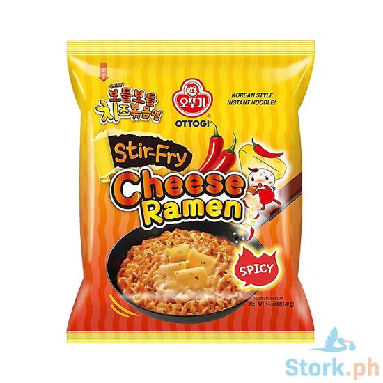 Picture of Ottogi Cheese Ramen Stir Fry Noodles Spicy 130g