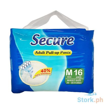 Picture of Secure Pull Up Adult Diaper Medium 16 Pads