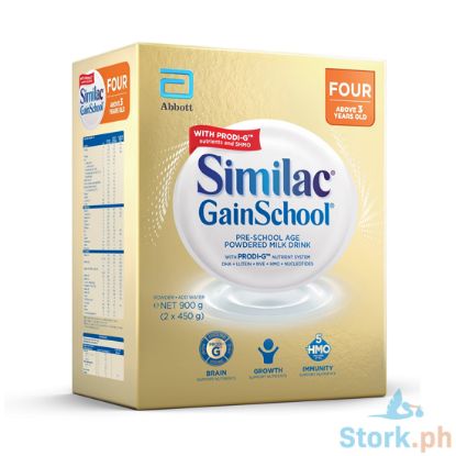 Picture of Similac GainSchool Four Above 3 Years Old Pre-School Age Powdered Milk Drink (2 Packs x 450g) 900g