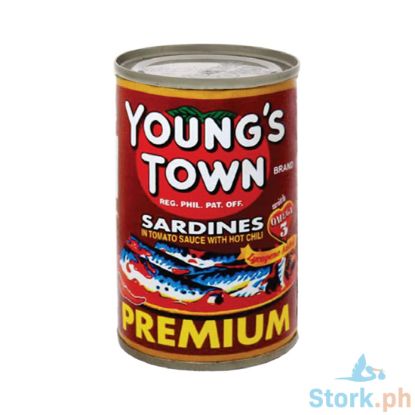Picture of Young's Town Sardines in Tomato Sauce with Hot Chili 155g